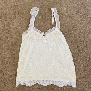 White Lacy Tank